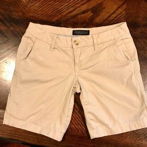 Aeropostale Bermuda Twill Uniform Shorts